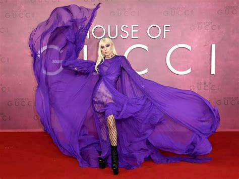 lady gaga purple gucci dress|Lady Gaga dresses 2021.